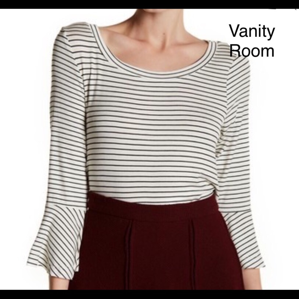Vanity Room Ruffle Sleeved Tee - Picture 2 of 6